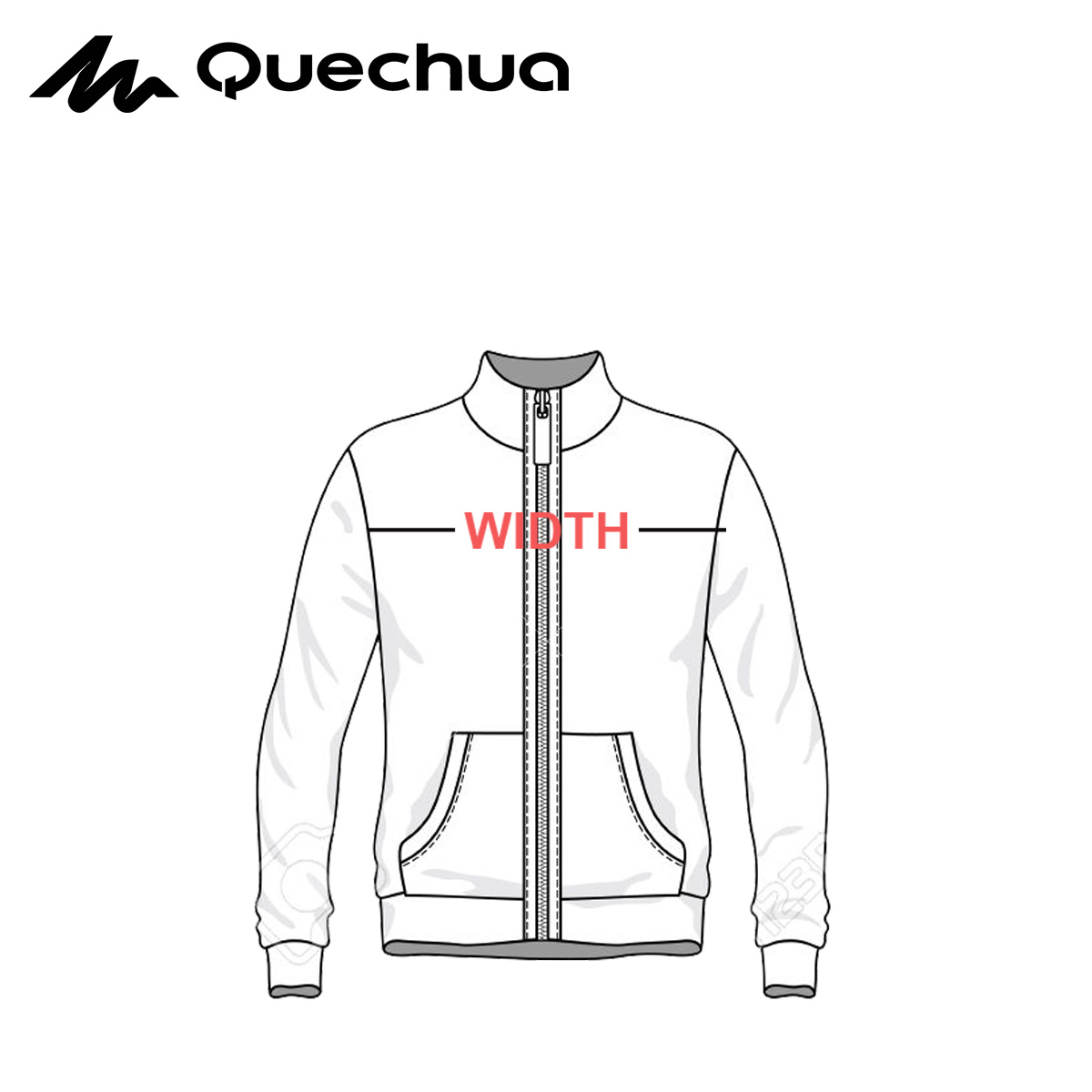 quechua jacket size chart